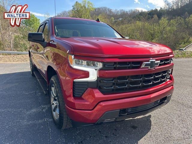 2024 Chevrolet Silverado 1500 Crew Cab Short Box 4-Wheel Drive RST in Radiant Red Tintcoat — front three-quarter view