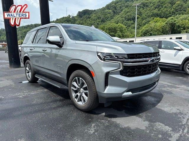 2024 Chevrolet Tahoe 4WD LS in Sterling Gray Metallic — front three-quarter view
