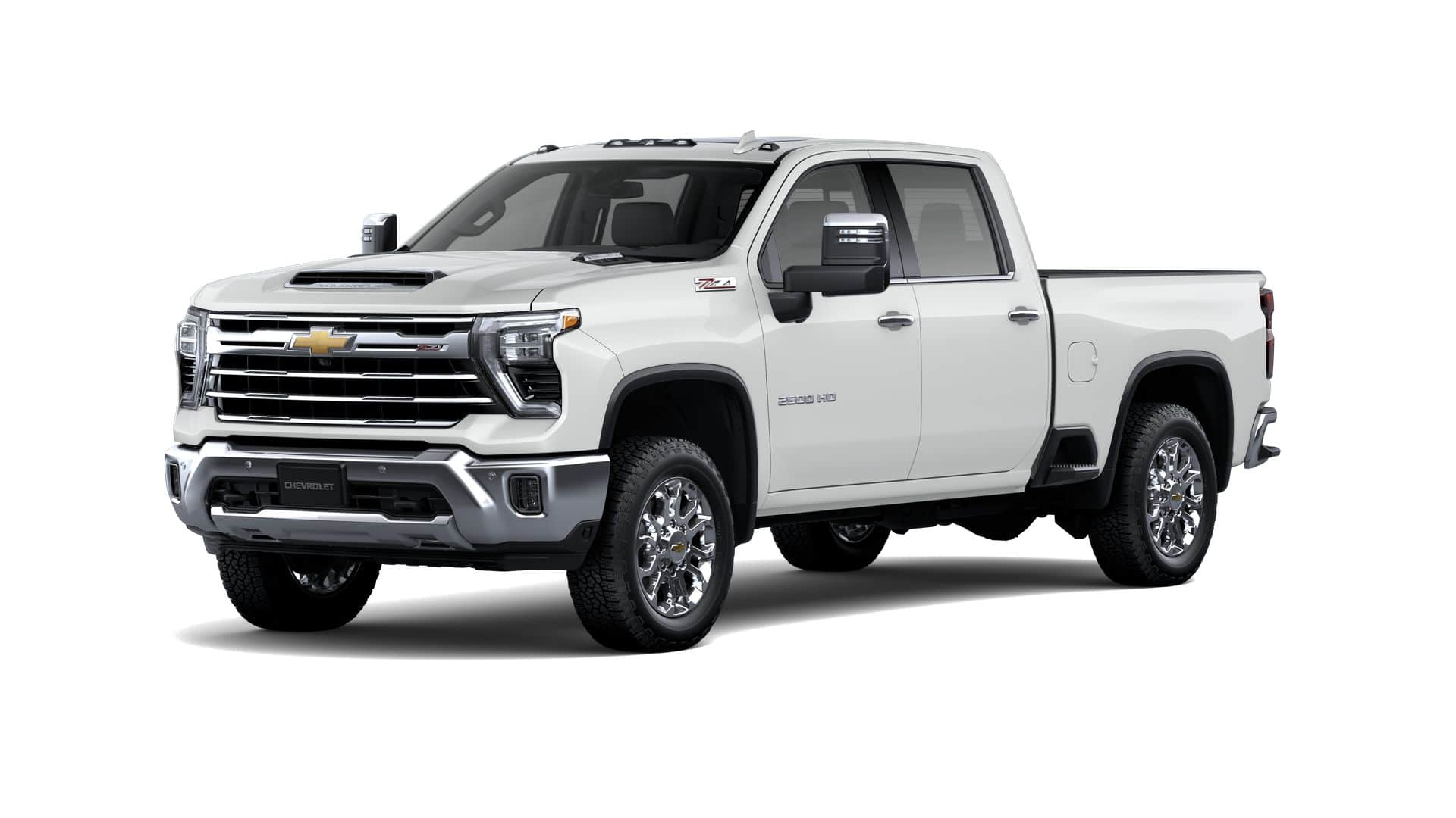 2026 Chevrolet Silverado 2500 HD LTZ in Summit White — front three-quarter view
