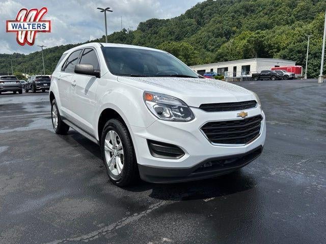 2016 Chevrolet Equinox AWD LS in Summit White — front three-quarter view