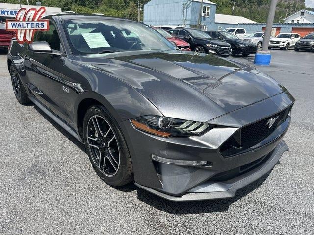 2018 Ford Mustang GT Fastback in Magnetic Metallic — front three-quarter view