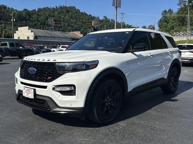 2022 Ford Explorer — rear three-quarter view