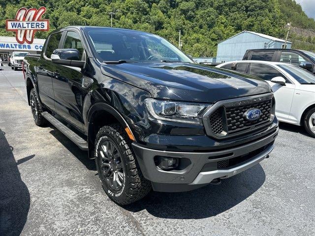 2019 Ford Ranger LARIAT 4WD SuperCrew 5' Box in Shadow Black — front three-quarter view