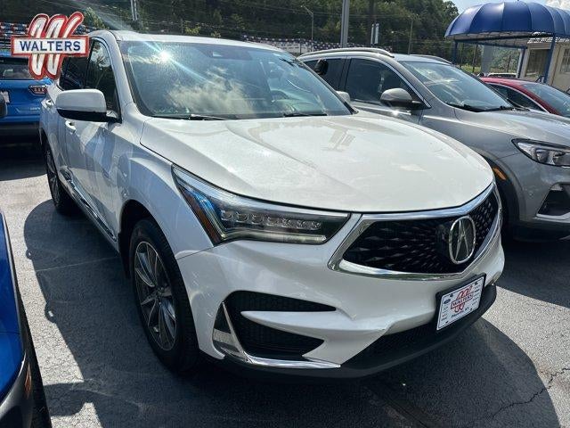2021 Acura RDX SH-AWD w/Technology Package in Platinum White Pearl — front three-quarter view