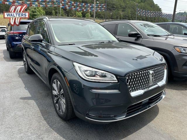 2021 Lincoln Corsair Reserve AWD in Flight Blue — front three-quarter view
