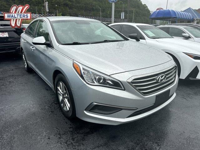 2017 Hyundai SONATA 2.4L PZEV in Symphony Silver — front three-quarter view