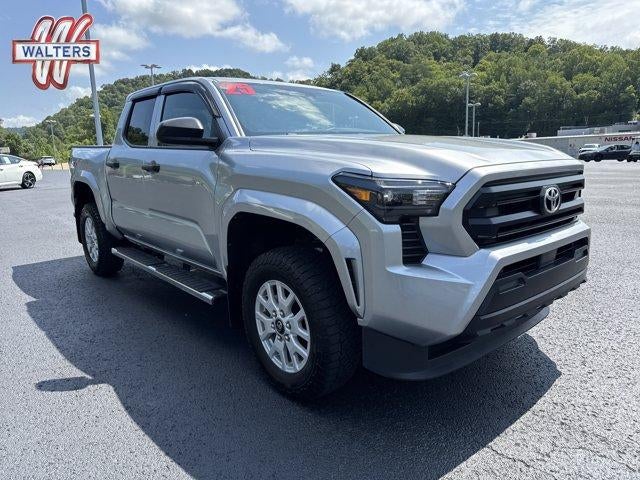 2025 Toyota Tacoma 4WD 4WD SR Double Cab 5' Bed AT (GS) in Celestial Silver Metallic — front three-quarter view