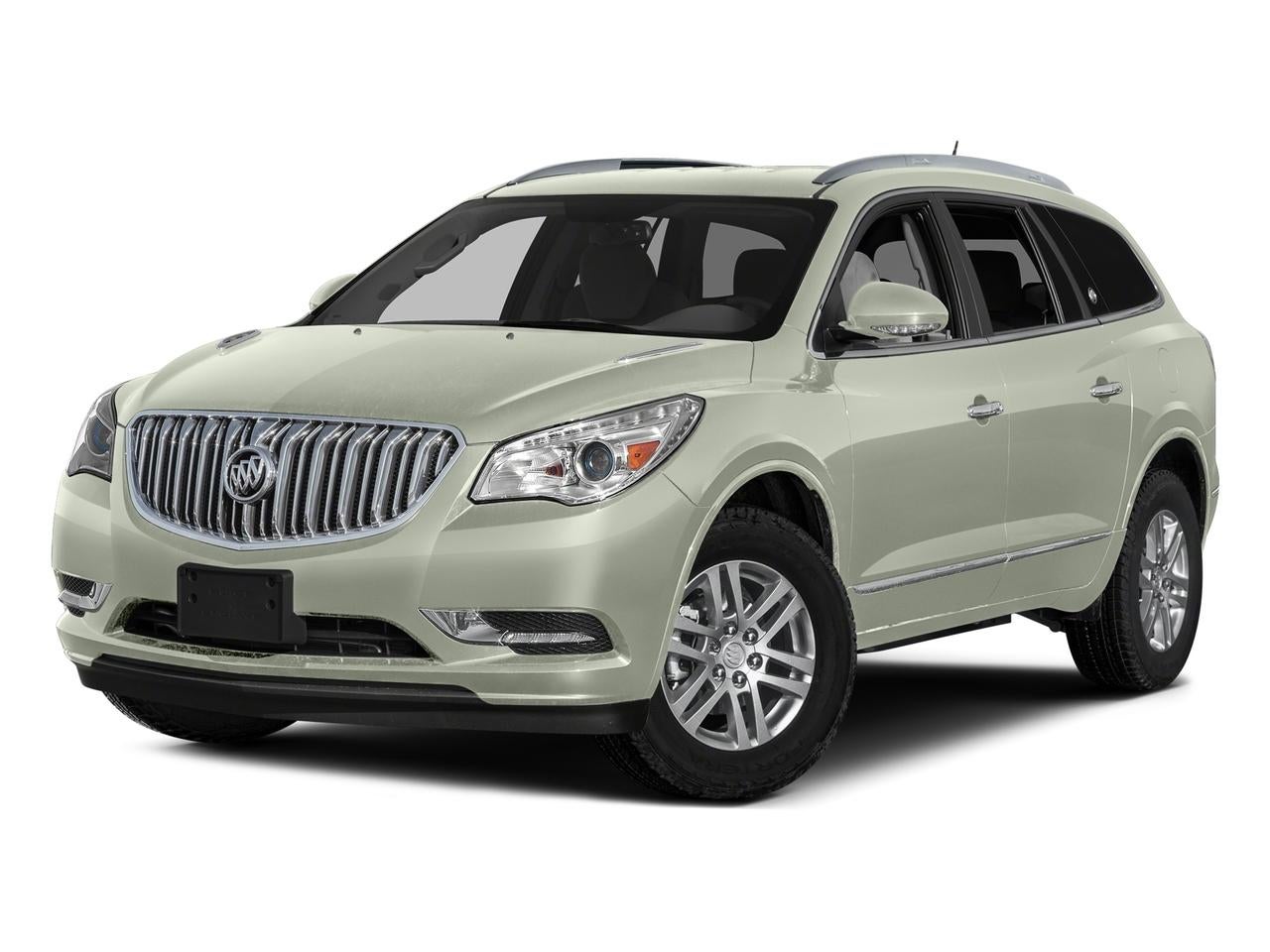 2017 Buick Enclave Leather AWD in White Frost Tricoat — front three-quarter view