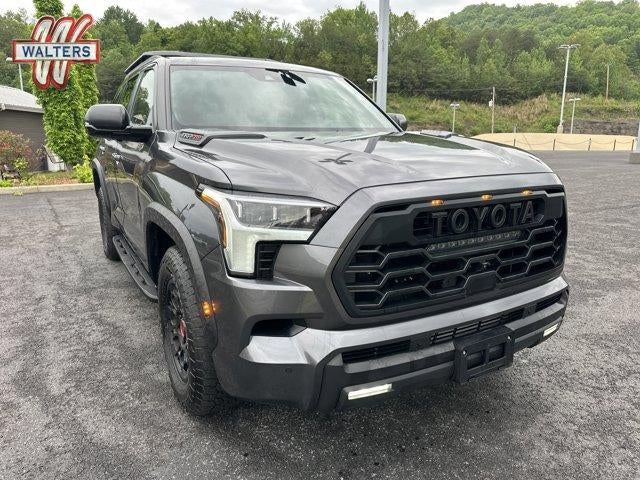 2026 Toyota Sequoia TRD Pro 4WD (Natl) in Magnetic Gray Metallic — front three-quarter view