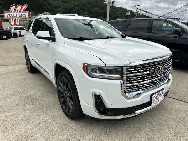 2023 GMC Acadia AWD Denali in Summit White — front three-quarter view