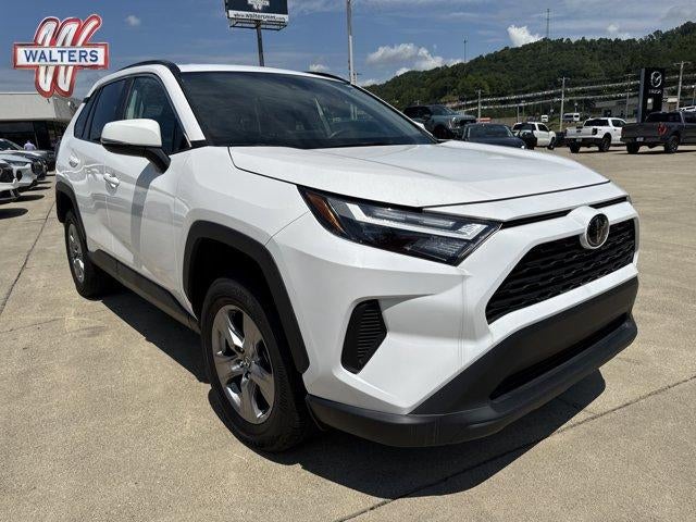 2025 Toyota RAV4 XLE AWD (Natl) in Ice Cap — front three-quarter view